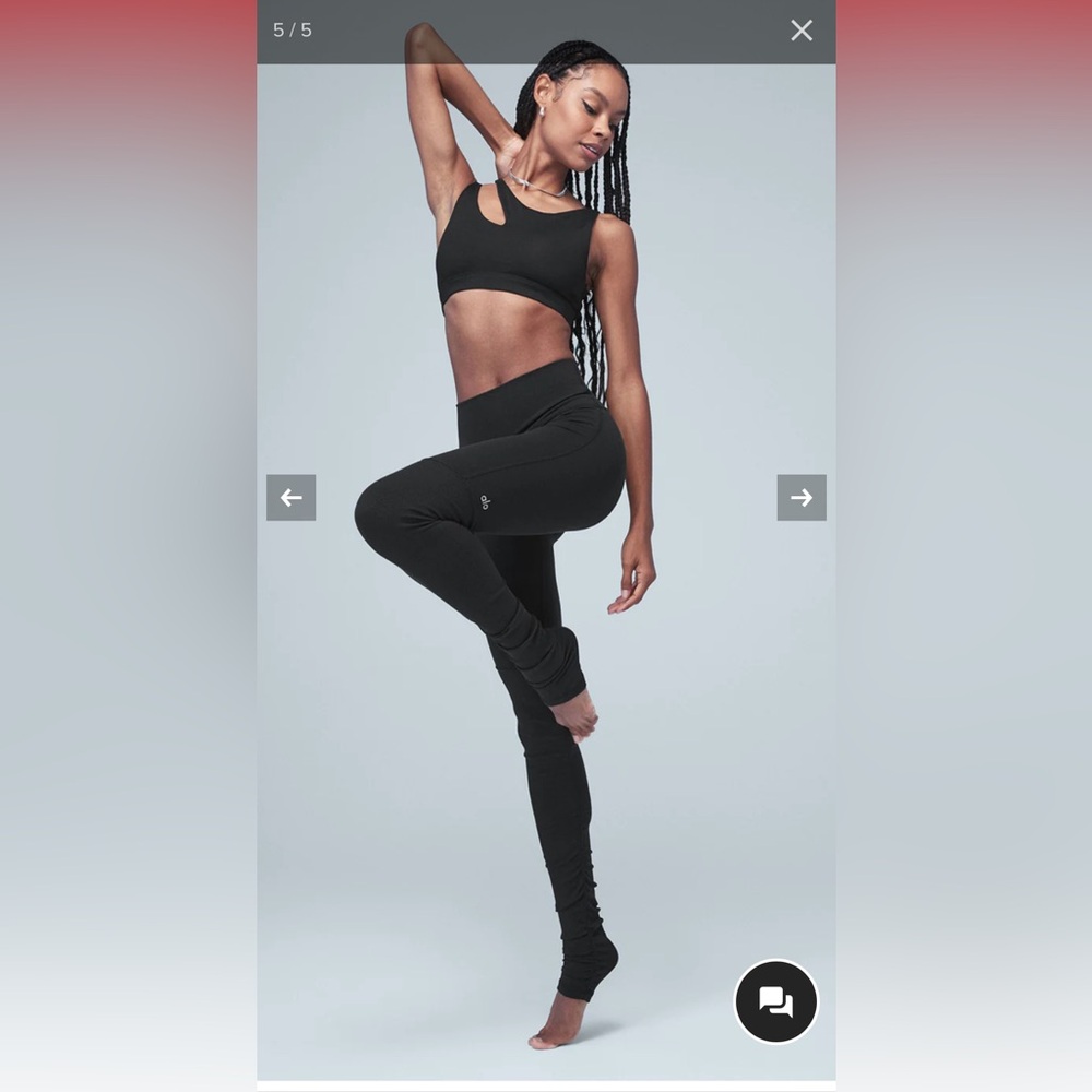ALO Yoga High-Waist Goddess Legging, Black, Size S; Sold out online